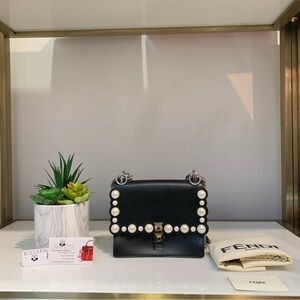 Fendi Kan I  Black with Pearl